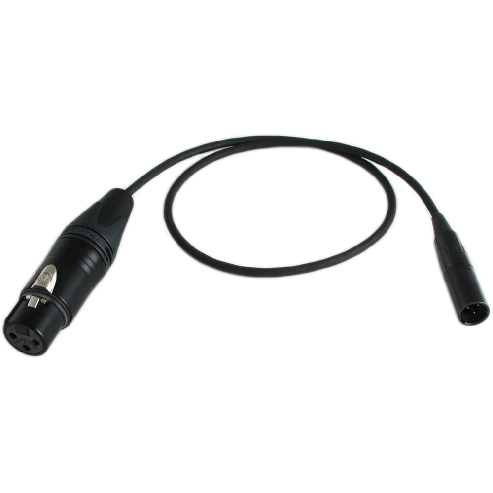 Cable Techniques XLR 3-Pin Female to TA3 Male Cable for Blackmagic Pocket Cinema Camera (20 Cable Techniques XLR 3-Pin Female to TA3 Male Cable for Blackmagic Pocket Cinema Camera (20