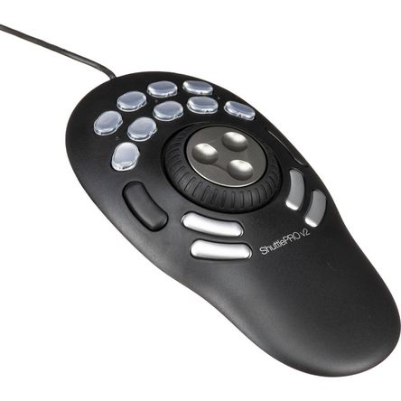 Controlador Multimedia Contour Design ShuttlePRO v2 - 15 Botones Programables, Perfil Delgado, Compa 298670-REG Controlador Multimedia Contour Design ShuttlePRO v2 - 15 Botones Programables, Perfil Delgado, Compa 298670-REG