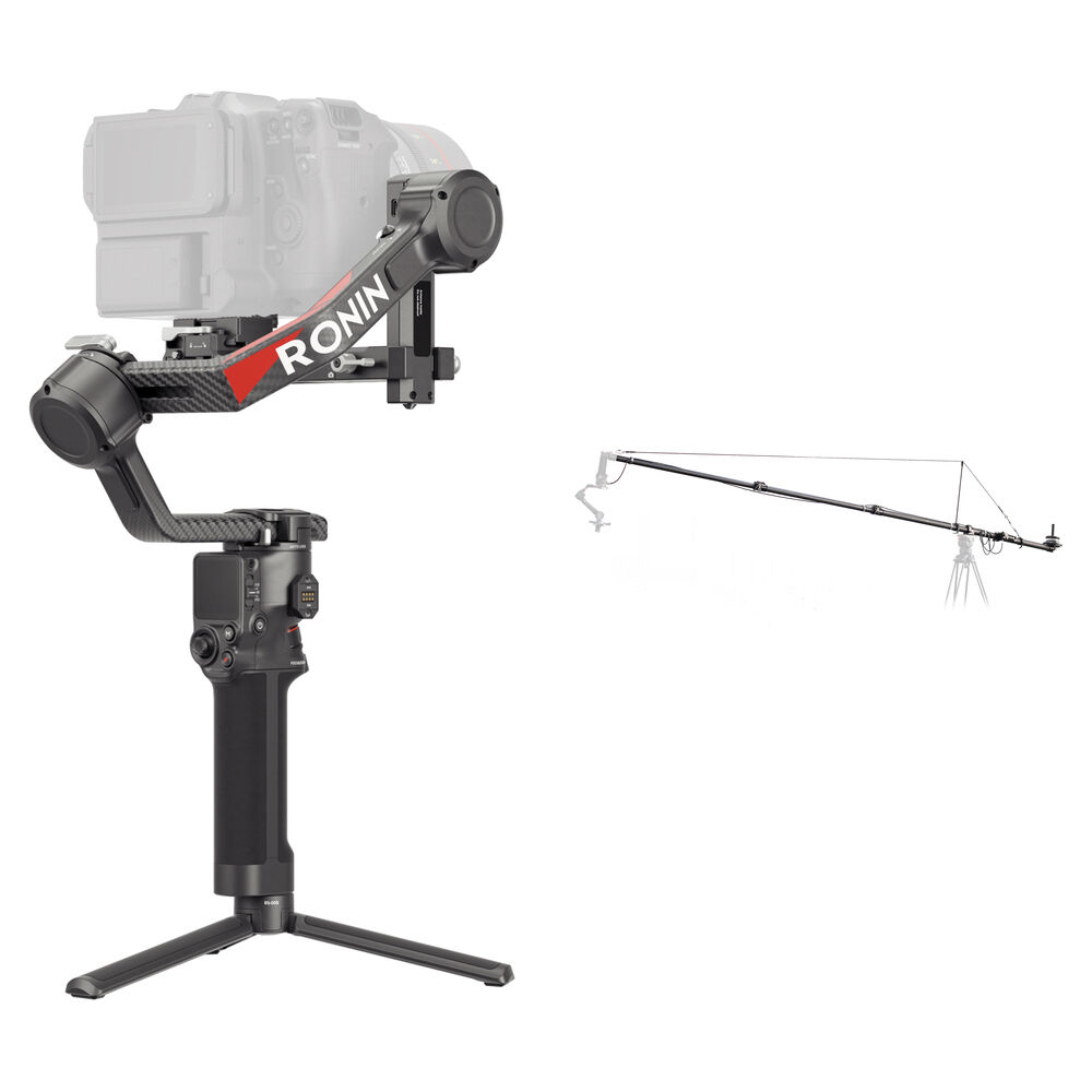 DJI RS 4 Pro Gimbal Stabilizer con Capacidad de Carga de 10 lb y Mini Jib de Fibra de Carbono (Brazo 1836412-REG DJI RS 4 Pro Gimbal Stabilizer con Capacidad de Carga de 10 lb y Mini Jib de Fibra de Carbono (Brazo 1836412-REG