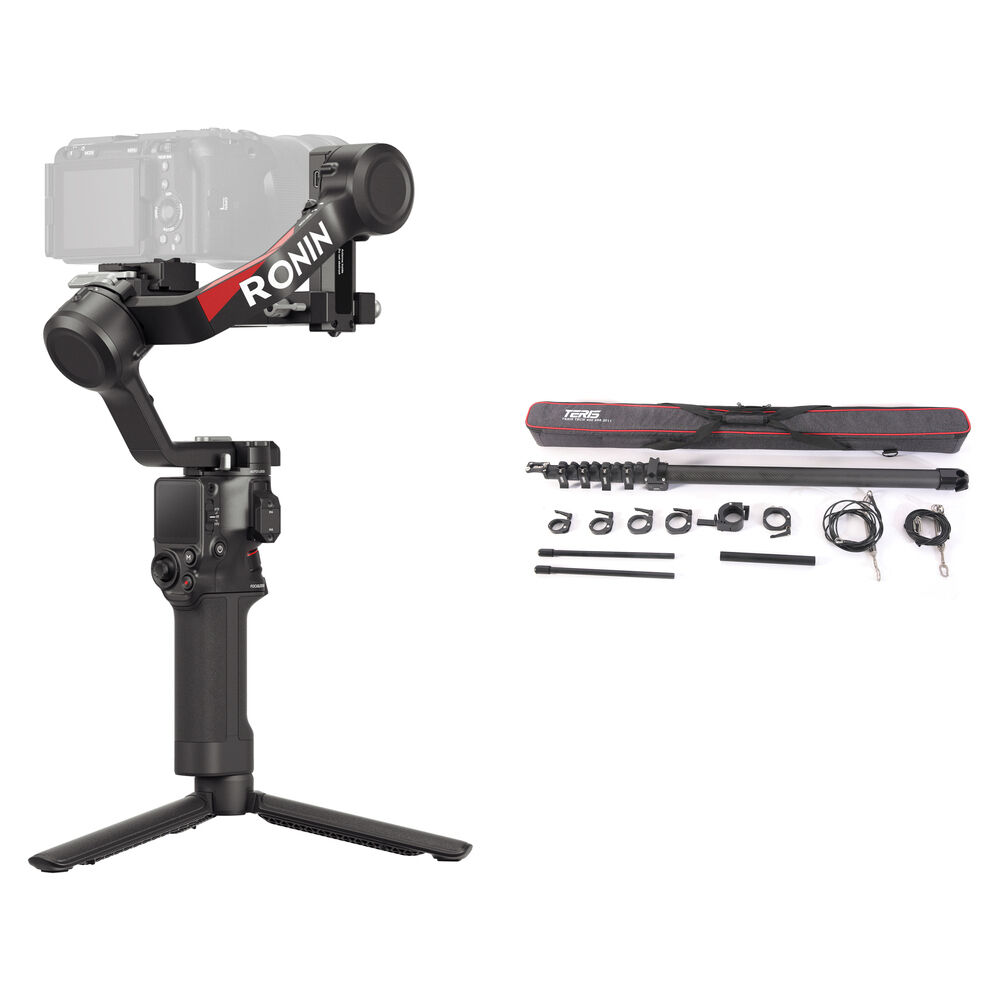 DJI RS 4 Gimbal Stabilizer con Capacidad de Carga de 6.6 lb y Mini Jib de Fibra de Carbono (Brazo Ji 1836411-REG DJI RS 4 Gimbal Stabilizer con Capacidad de Carga de 6.6 lb y Mini Jib de Fibra de Carbono (Brazo Ji 1836411-REG