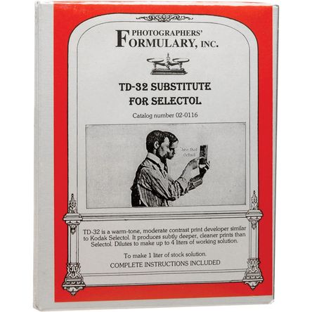 Desarrollador TD-32 de Photographers' Formulary para Papel Blanco y Negro - Produce 2 Litros 123393-REG