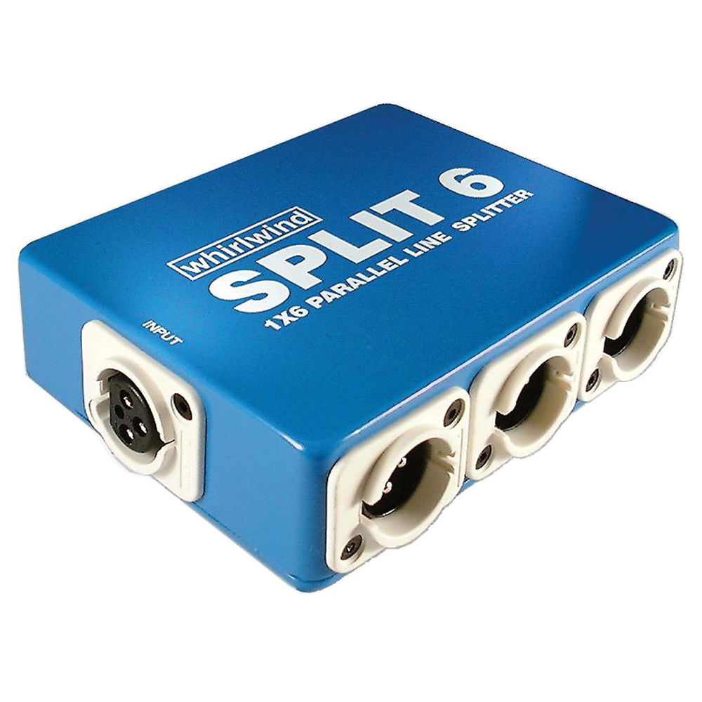 Whirlwind SPLIT6 - Divisor de Línea 1x6 con Conectores XLR Balanceados 351514-REG Whirlwind SPLIT6 - Divisor de Línea 1x6 con Conectores XLR Balanceados 351514-REG