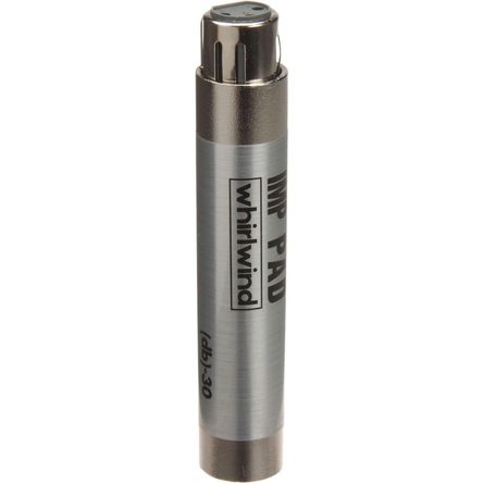 Whirlwind IMPAD30 - In-Line XLR Barrel 30 dB Attenuator 324507-REG Whirlwind IMPAD30 - In-Line XLR Barrel 30 dB Attenuator 324507-REG