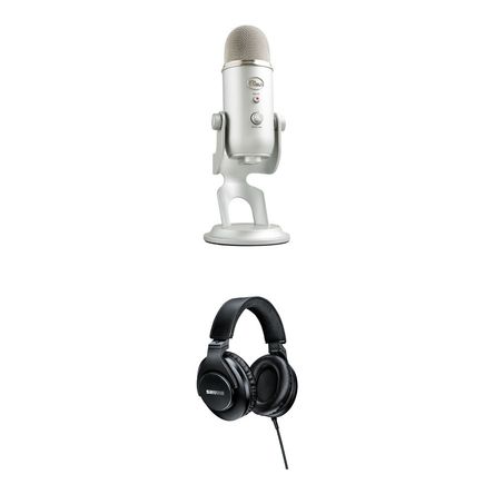 Kit de Micrófono Condensador USB Blue Yeti con Auriculares - Ideal para Podcasting, Streaming, ASMR 1697887-REG Kit de Micrófono Condensador USB Blue Yeti con Auriculares - Ideal para Podcasting, Streaming, ASMR 1697887-REG