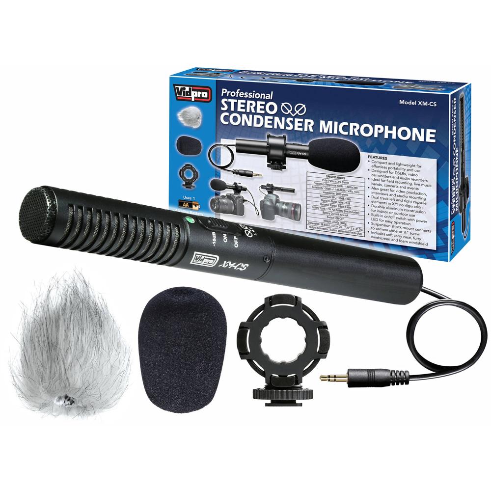 Kit de Micrófono Estéreo XY Vidpro con Doble Cápsula, Configuración X/Y, Soporte Antivibración, Estu 1237789-REG Kit de Micrófono Estéreo XY Vidpro con Doble Cápsula, Configuración X/Y, Soporte Antivibración, Estu 1237789-REG