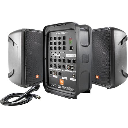 Sistema PA Personal JBL EON208P con Mezclador de 8 Canales y Bluetooth - 300W, Woofer de 8 Sistema PA Personal JBL EON208P con Mezclador de 8 Canales y Bluetooth - 300W, Woofer de 8