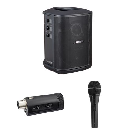 Sistema PA Inalámbrico Bose S1 Pro+ con Transmisor Mic/Line y Micrófono de Mano - Alta Flexibilidad, 1771177-REG Sistema PA Inalámbrico Bose S1 Pro+ con Transmisor Mic/Line y Micrófono de Mano - Alta Flexibilidad, 1771177-REG
