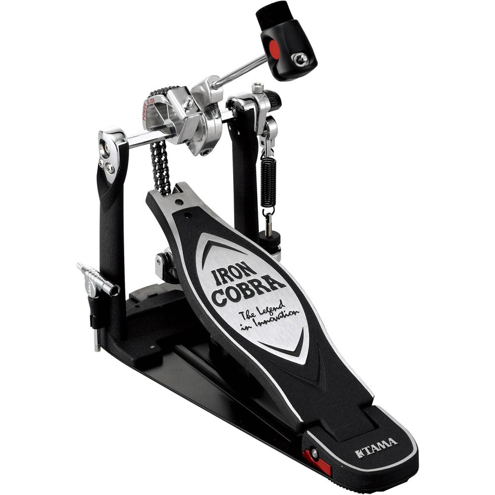 Pedal de Bombo TAMA 900 Series HP900PN Iron Cobra Power Glide - Doble Cadena, Ajustable, Incluye Fun