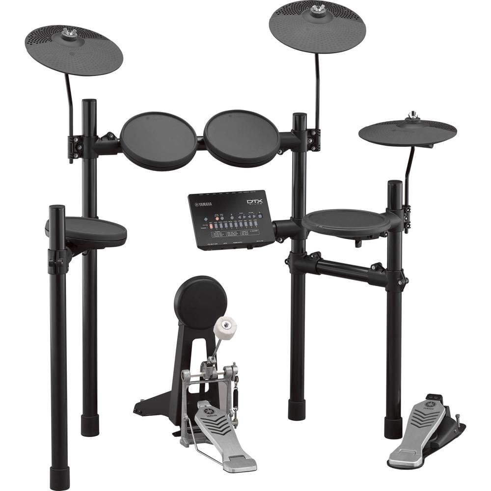 Yamaha DTX452K Kit de Batería Electrónica: 10 Kits, 287 Sonidos de Percusión, Pads de 3 Zonas y Func