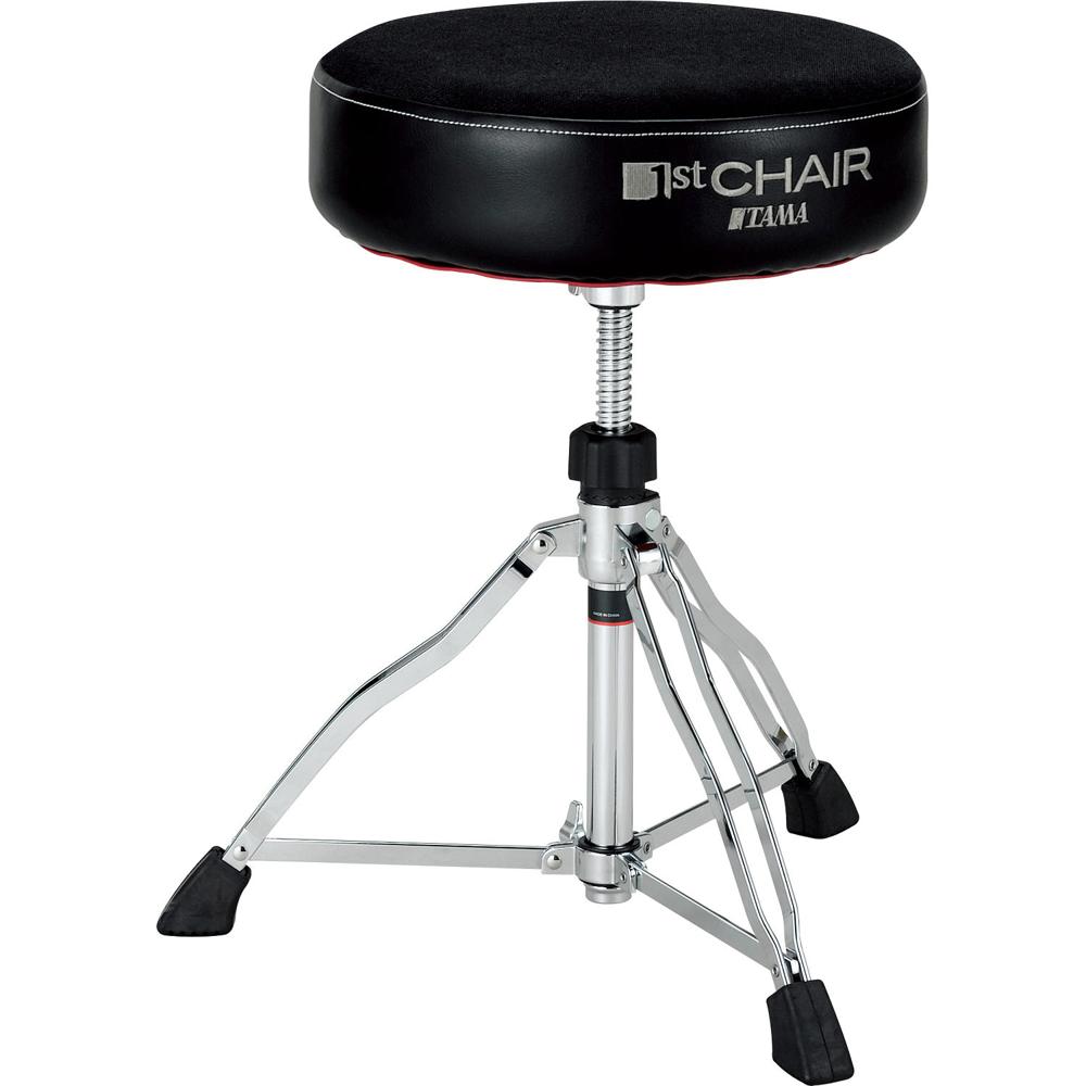 TAMA HT430BC Round Rider Trio: Silla de Tambor Ajustable, Asiento de 14" con Sistema Antideslizante