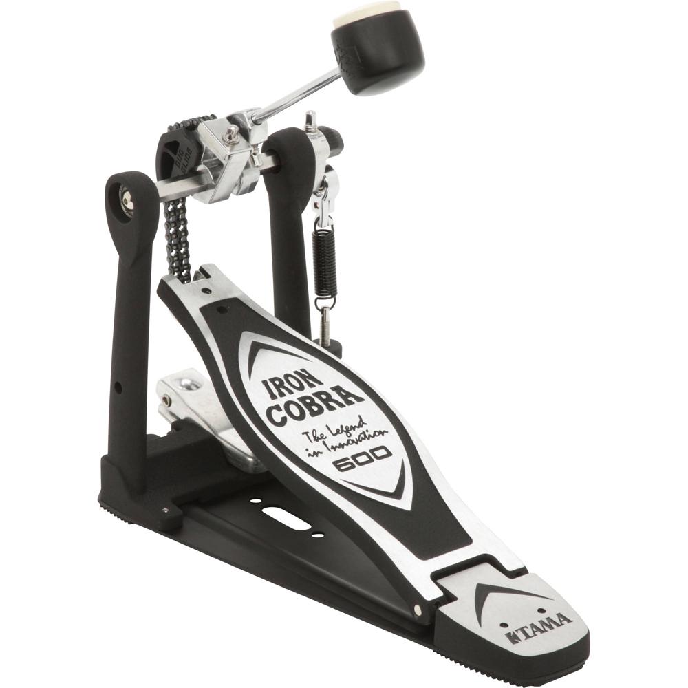 Pedal de Bombo TAMA 600 Series HP600D Iron Cobra Duo Glide - Doble Cadena, Sensación Suave y Potente