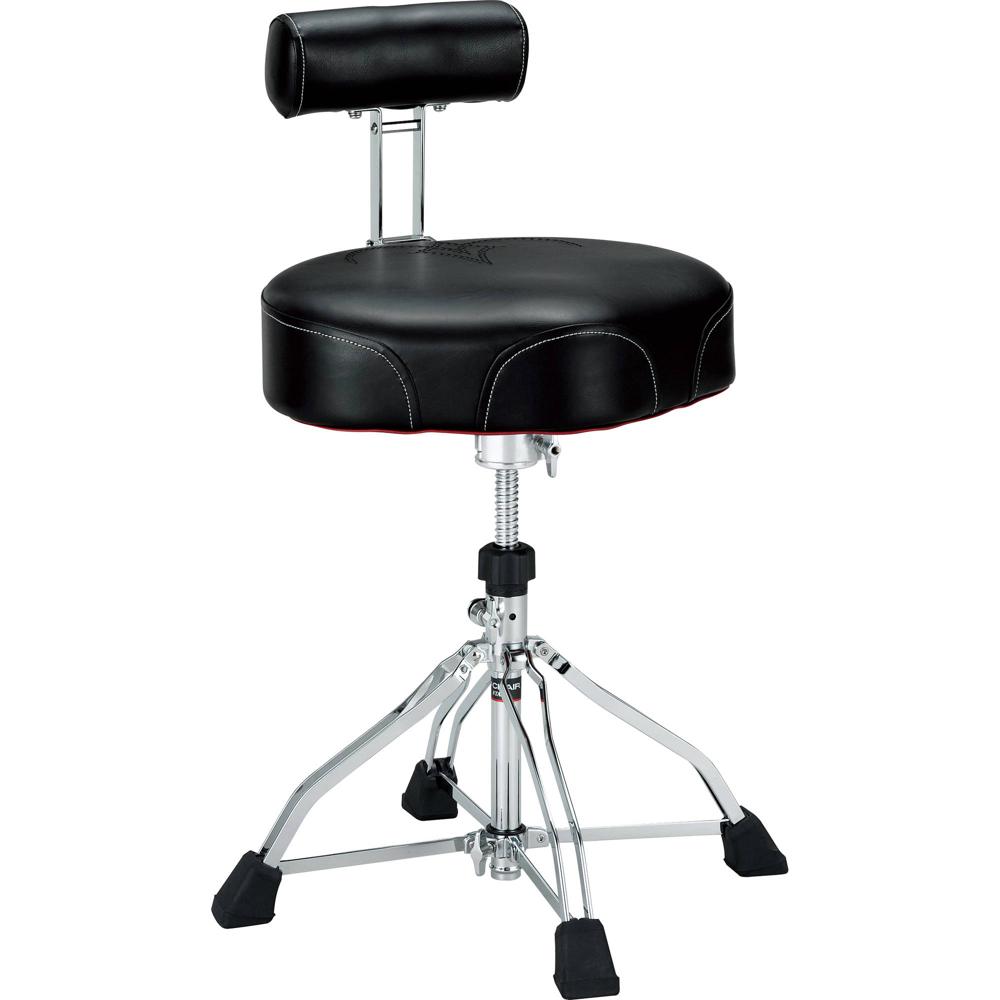 TAMA HT741B Ergo-Rider Quartet: Silla de Tambor con Respaldo y Ajuste de Altura de 20.3 a 26.2 TAMA HT741B Ergo-Rider Quartet: Silla de Tambor con Respaldo y Ajuste de Altura de 20.3 a 26.2