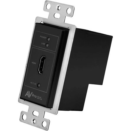 AVPro Edge Transmisor HDMI-over-HDBaseT 4K60 con Placa de Pared de Un Solo Gang (Negro) - Entrada Au 1812704-REG AVPro Edge Transmisor HDMI-over-HDBaseT 4K60 con Placa de Pared de Un Solo Gang (Negro) - Entrada Au 1812704-REG
