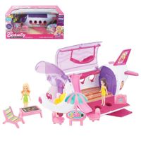 Muñeca Play Set Playa Avión ZHI MEI XIN 7823