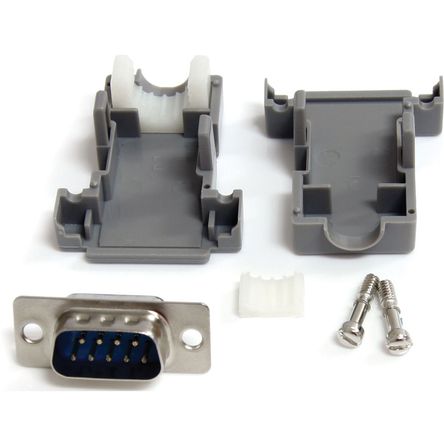 Conector D-SUB DB9 Macho Soldado StarTech C9PSM (Gris) con Respaldo de Plástico 944472-REG Conector D-SUB DB9 Macho Soldado StarTech C9PSM (Gris) con Respaldo de Plástico 944472-REG