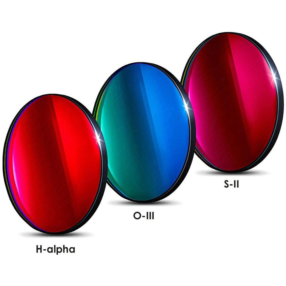 Conjunto de Filtros Ultra-Rápidos Baader 3.5/4nm f/2 para Astronomía - H-alpha, O-III y S-II, Optimi 1649574-REG Conjunto de Filtros Ultra-Rápidos Baader 3.5/4nm f/2 para Astronomía - H-alpha, O-III y S-II, Optimi 1649574-REG