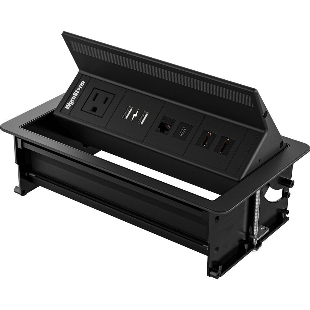 Conectividad WyreStorm Flip Up en Escritorio con Alimentación - Salida de Corriente Tipo B Norteamer 1782644-REG Conectividad WyreStorm Flip Up en Escritorio con Alimentación - Salida de Corriente Tipo B Norteamer 1782644-REG