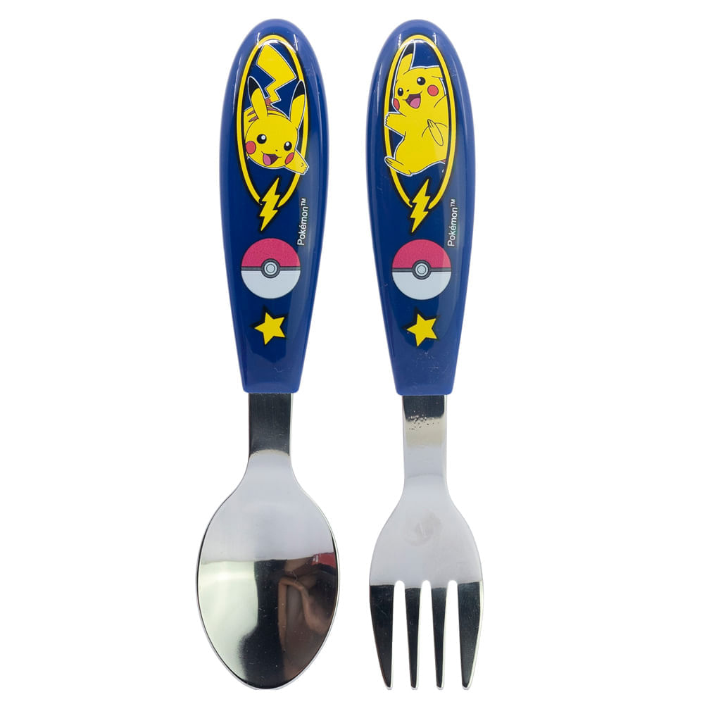 Cubiertos STOR Metálicos 2pzas Pokemon