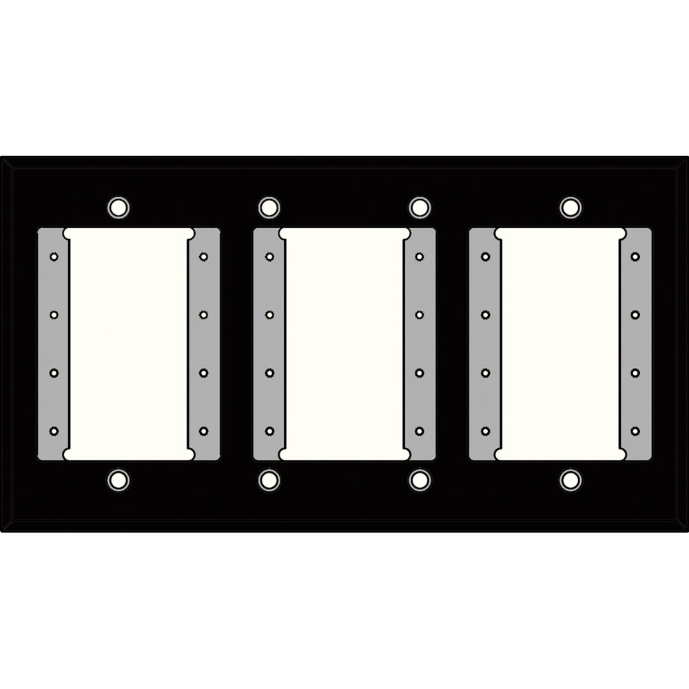 FSR IPS-WP1Q-BLK Placa de Pared de 4 Gang (Negra) - 3 Soluciones Inteligentes, Construcción de Alumi 662878-REG FSR IPS-WP1Q-BLK Placa de Pared de 4 Gang (Negra) - 3 Soluciones Inteligentes, Construcción de Alumi 662878-REG