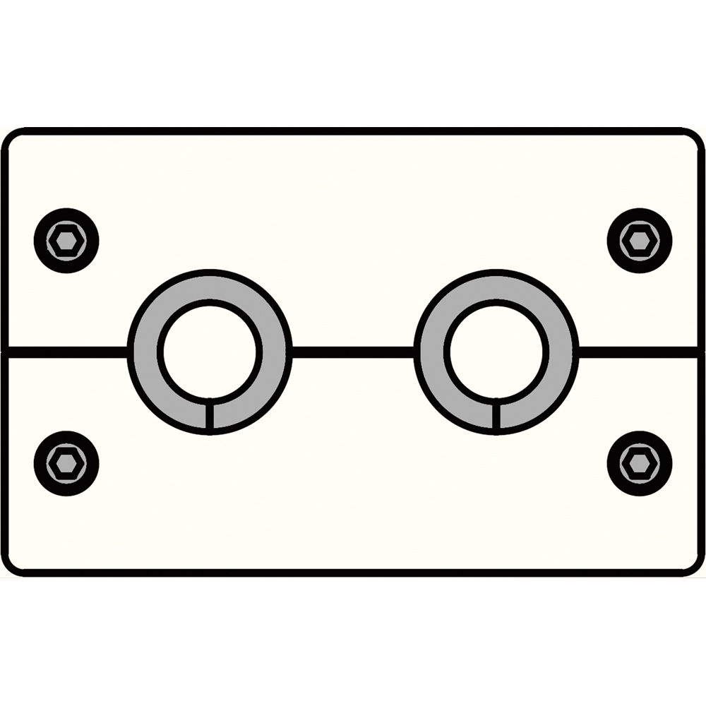 FSR IPS-B020D-WHT Inserto en Blanco IPS (Blanco) - Diseño Modular con Aberturas Pasantes y Aplicacio 664849-REG FSR IPS-B020D-WHT Inserto en Blanco IPS (Blanco) - Diseño Modular con Aberturas Pasantes y Aplicacio 664849-REG