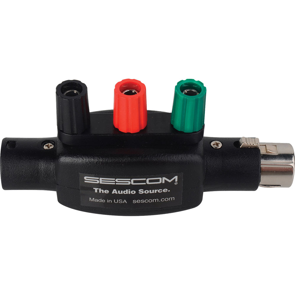 Conector XLR Macho y Hembra IL-XLR-POSTS de Sescom con Terminales de Tornillo 889736-REG Conector XLR Macho y Hembra IL-XLR-POSTS de Sescom con Terminales de Tornillo 889736-REG