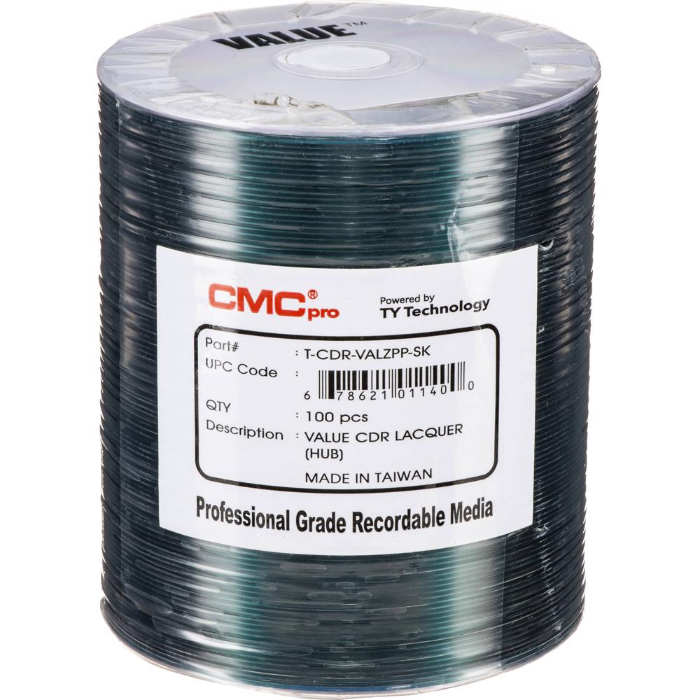 CMC Pro Valueline 700MB CD-R Plata Térmica Lacquer Hub-Printable 52x (Paquete de 100) 1257810-REG CMC Pro Valueline 700MB CD-R Plata Térmica Lacquer Hub-Printable 52x (Paquete de 100) 1257810-REG