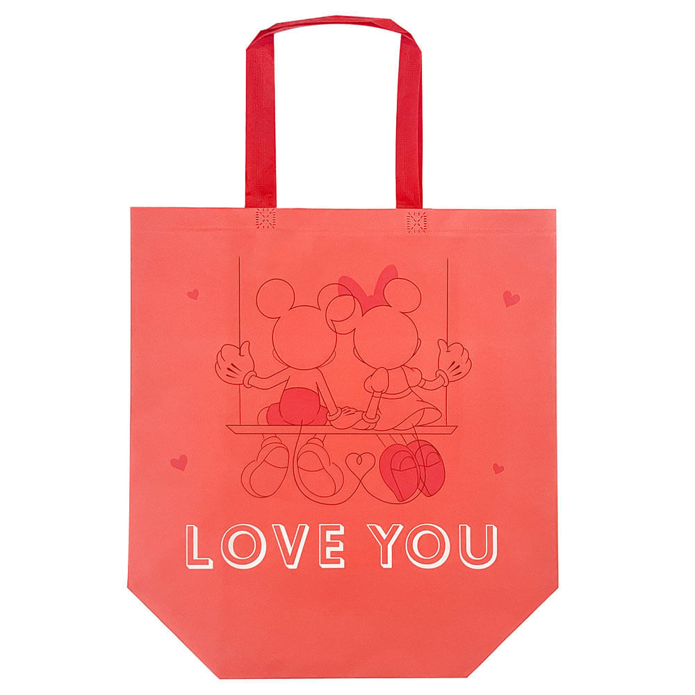 Shopping Bag DISNEY Rojo Mickey Minnie Und