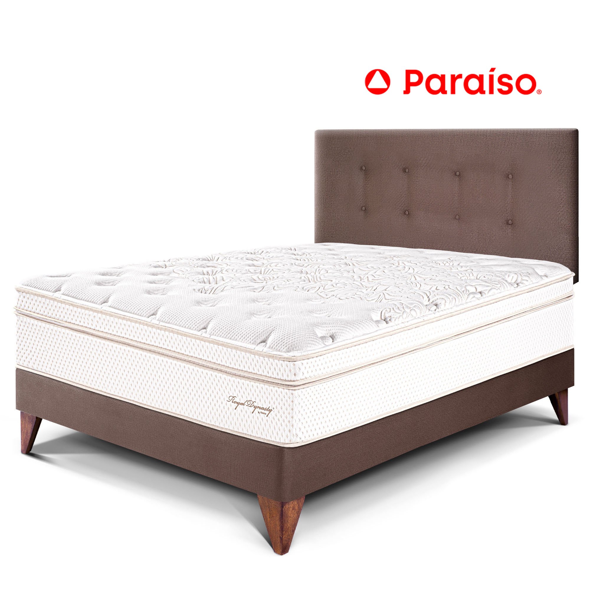 Dormitorio PARAISO Eur Royal Dynasty 1.5 Plazas Choco