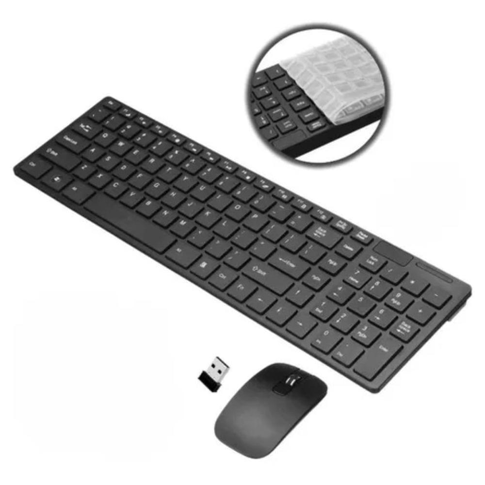 Teclado Y Mouse Inalámbrico Para Pc Laptop Negro Teclado Y Mouse Inalámbrico Para Pc Laptop Negro