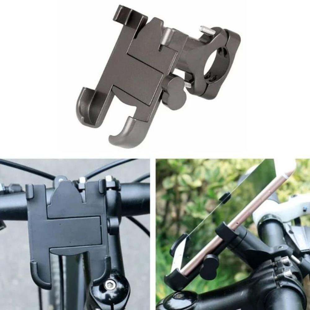 Holder de Aluminio para Moto Bicicleta Scooter Soporte 360  Negro
