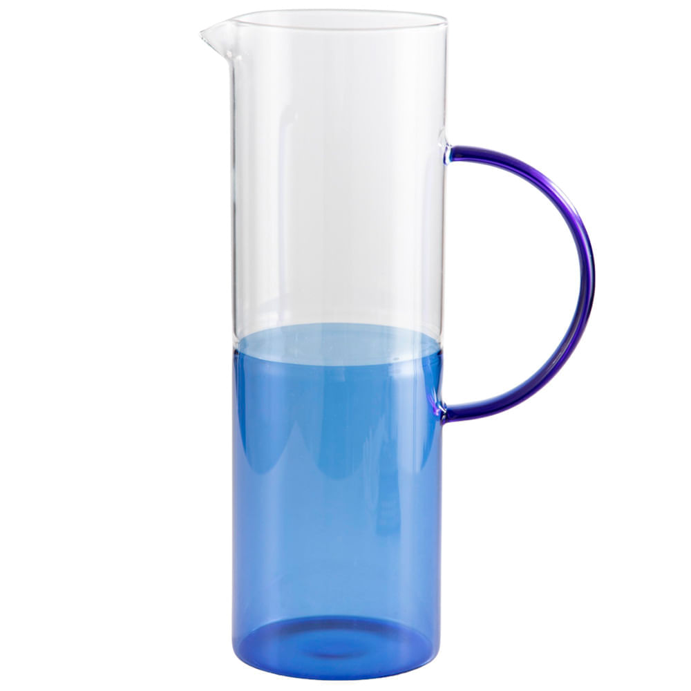 Jarra DECO HOME Bicolor Vidrio Santorini