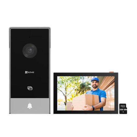 Videoportero Inteligente HP5 Full HD 2MP Ezviz 3 Modos Apertura Pantalla táctil - SD 256GB