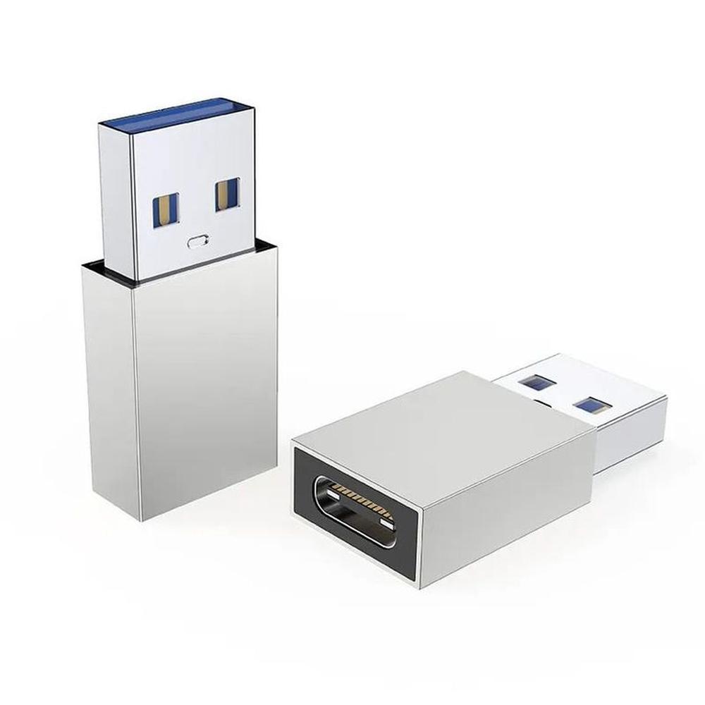 2Adaptadores USB OTG TIPO C A USB Compatible con Cualquier Dispositivo GRIS 2Adaptadores USB OTG TIPO C A USB Compatible con Cualquier Dispositivo GRIS