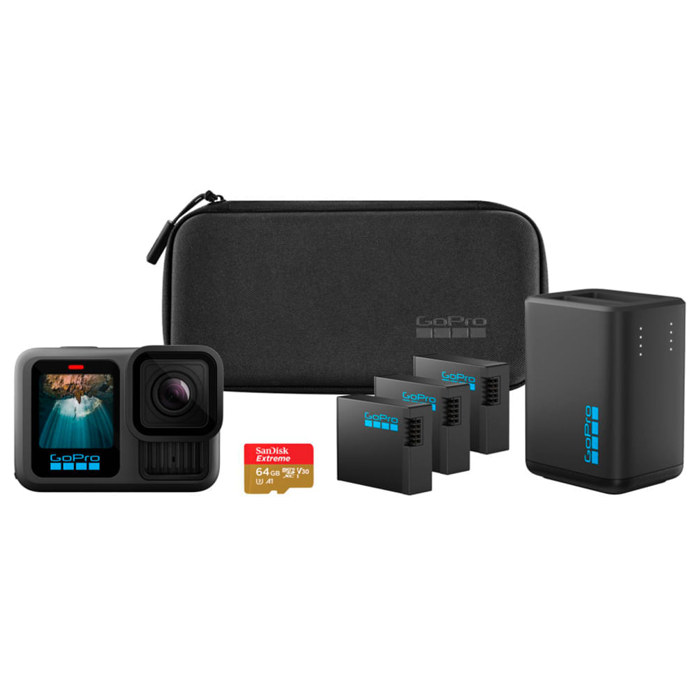 Cámara GOPRO Hero13 Negro Extended Power Bundle