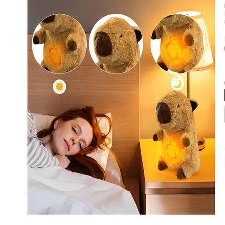 Capibara interactivo kawaii marron claro