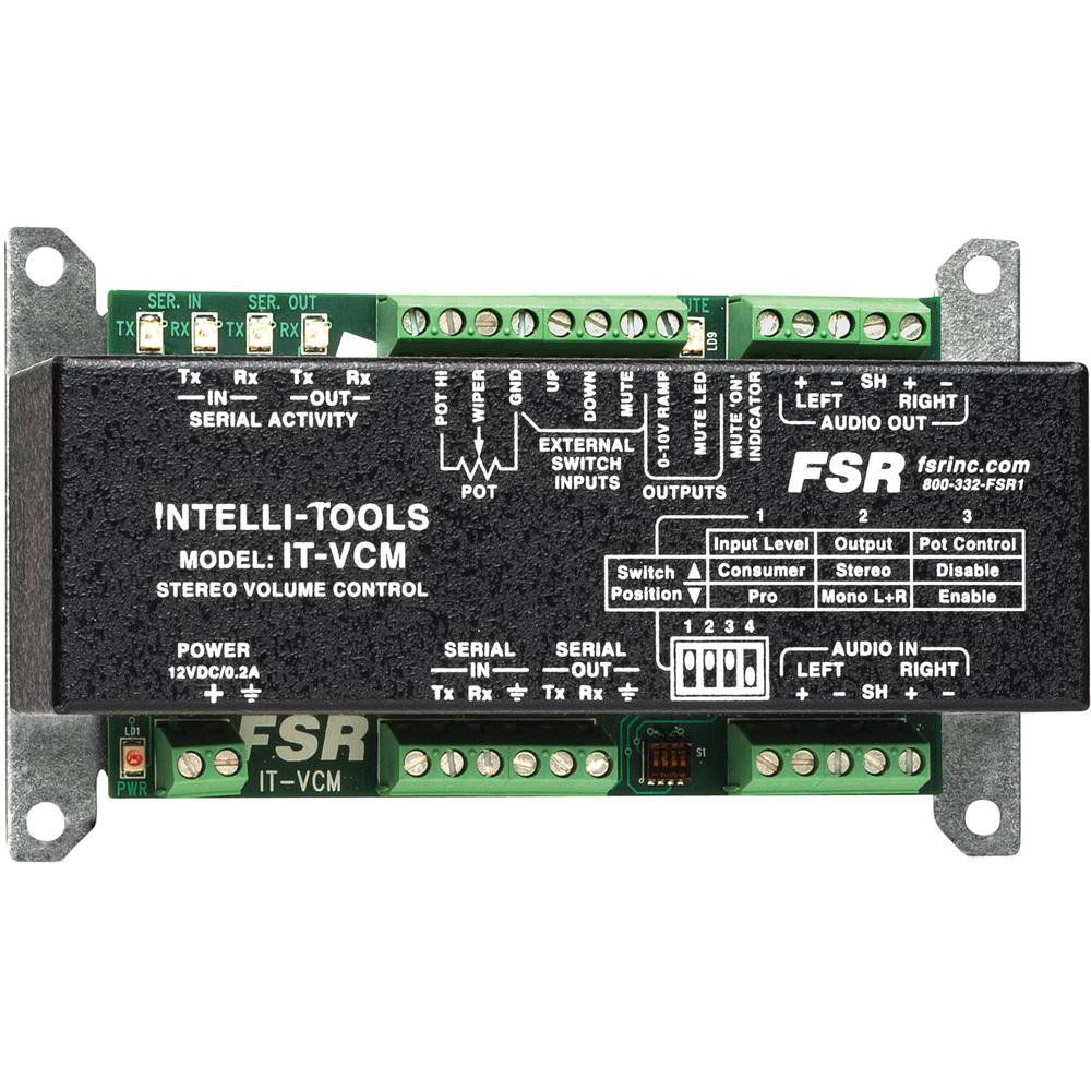 Módulo de Control de Volumen Estéreo FSR IT-VCM con Interruptor de Ganancia de Entrada y Control RS- 662738-REG Módulo de Control de Volumen Estéreo FSR IT-VCM con Interruptor de Ganancia de Entrada y Control RS- 662738-REG