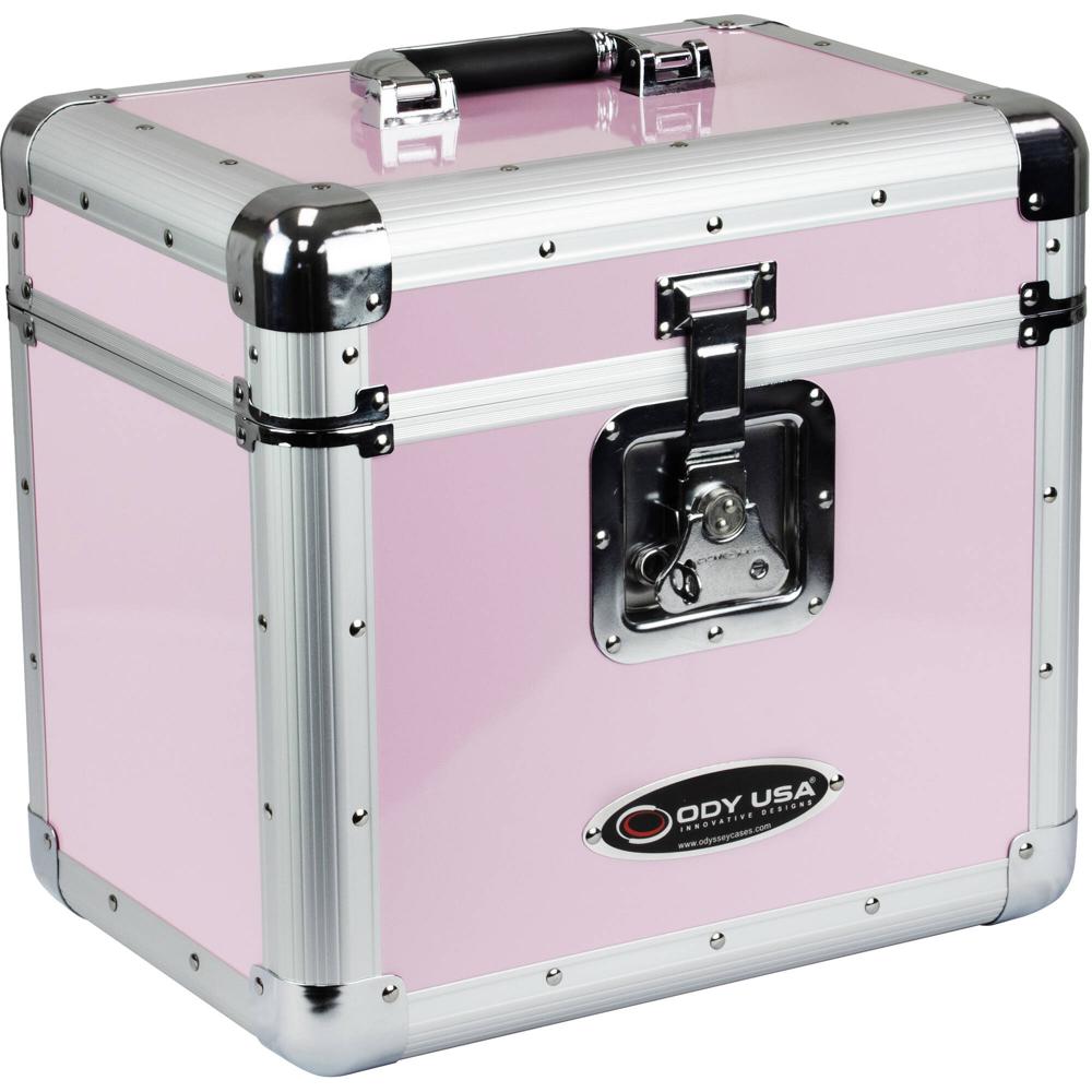 Odyssey Krom Series Funda Rosa para 70 Discos de Vinilo de 12 Odyssey Krom Series Funda Rosa para 70 Discos de Vinilo de 12