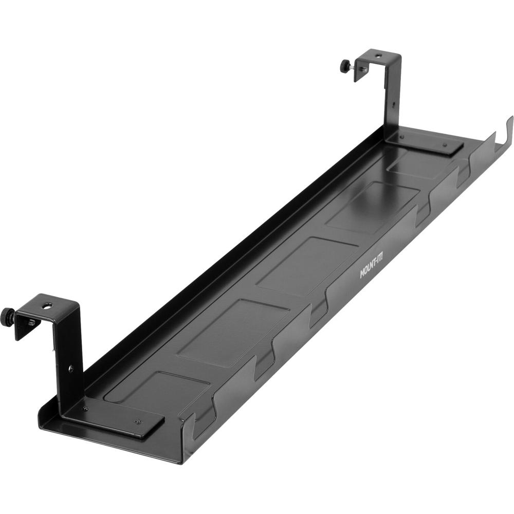 Mount-It! Bandeja para Cables Bajo Escritorio (Negro) - Construcción de Acero de Alta Calidad, Asegu 1683124-REG Mount-It! Bandeja para Cables Bajo Escritorio (Negro) - Construcción de Acero de Alta Calidad, Asegu 1683124-REG