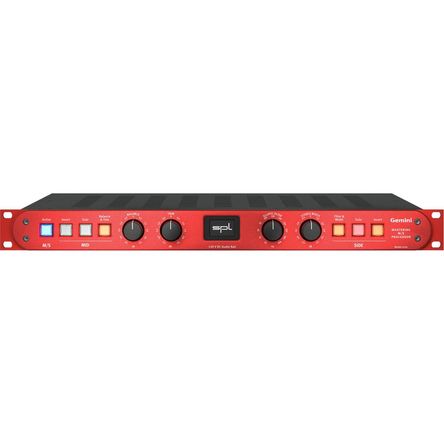 Procesador SPL Gemini M/S para Mastering (Rojo) - Procesamiento M/S, Ajuste de Ancho Estéreo, Filtro 1479841-REG