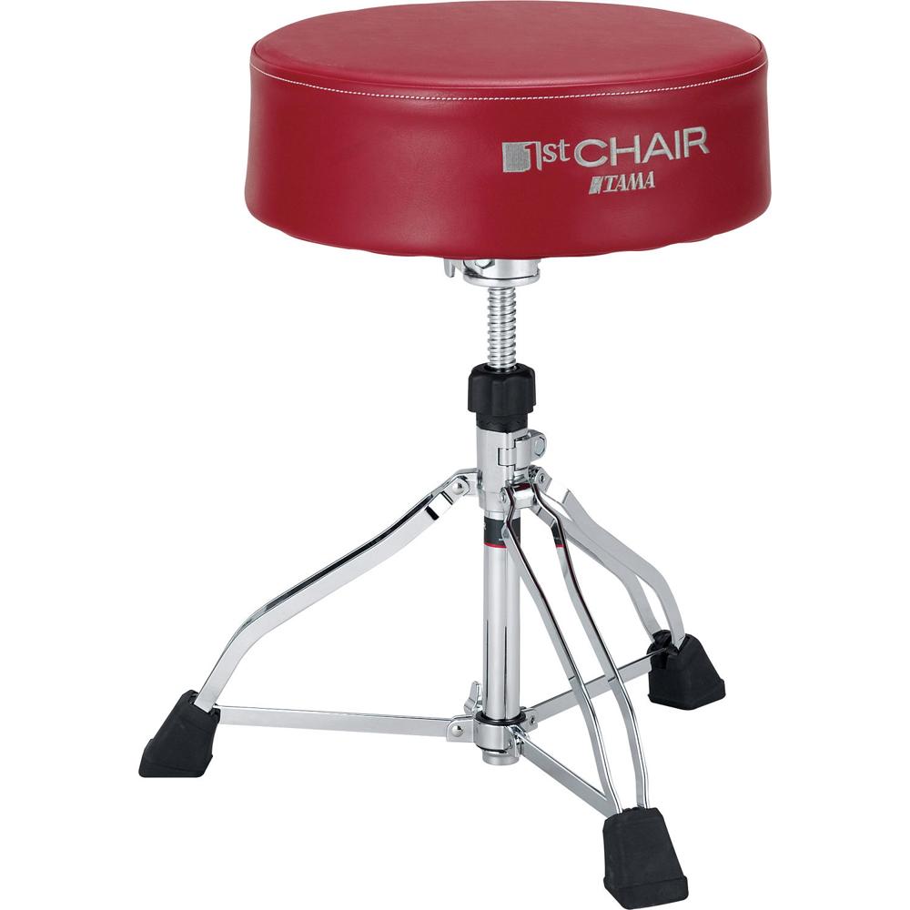 TAMA HT830R Silla de Tambor Redonda XL Trio con Asiento Rojo - Ajuste de Altura, Sistema de Bloqueo 1316754-REG TAMA HT830R Silla de Tambor Redonda XL Trio con Asiento Rojo - Ajuste de Altura, Sistema de Bloqueo 1316754-REG