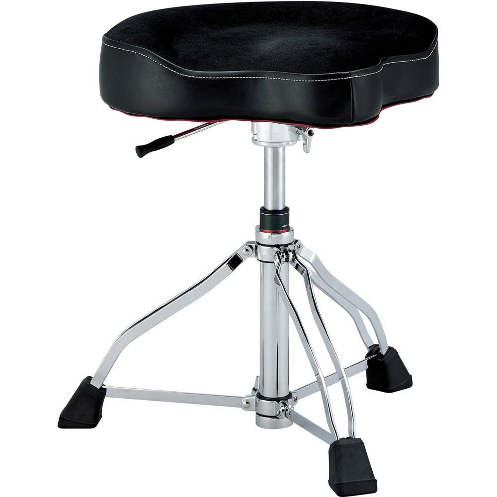 TAMA 1st Chair Glide Rider HYDRAULIX - Trono de Batería con Asiento de Tela, Ajuste de Altura de 18.