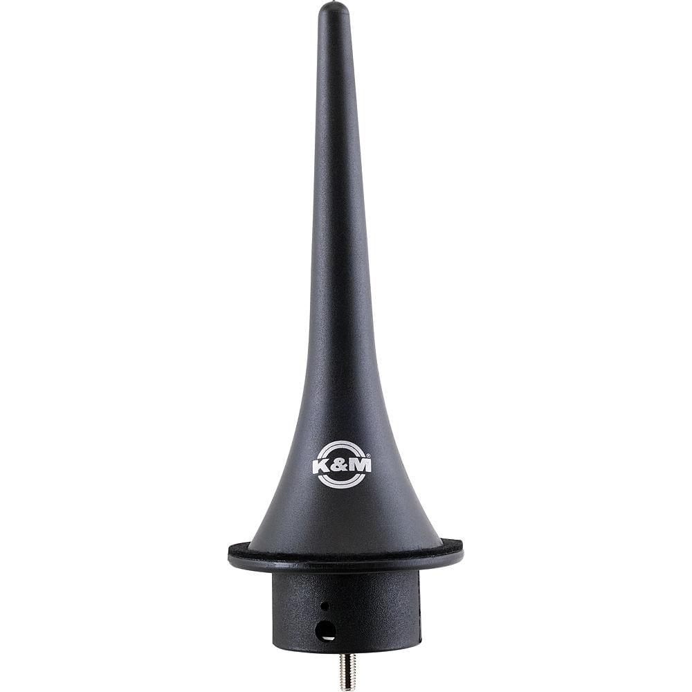 K&M 15224-000-55 Soporte para Clarinete (Negro) - Compatible con Clarinete A/B, Incluye Adaptador, S