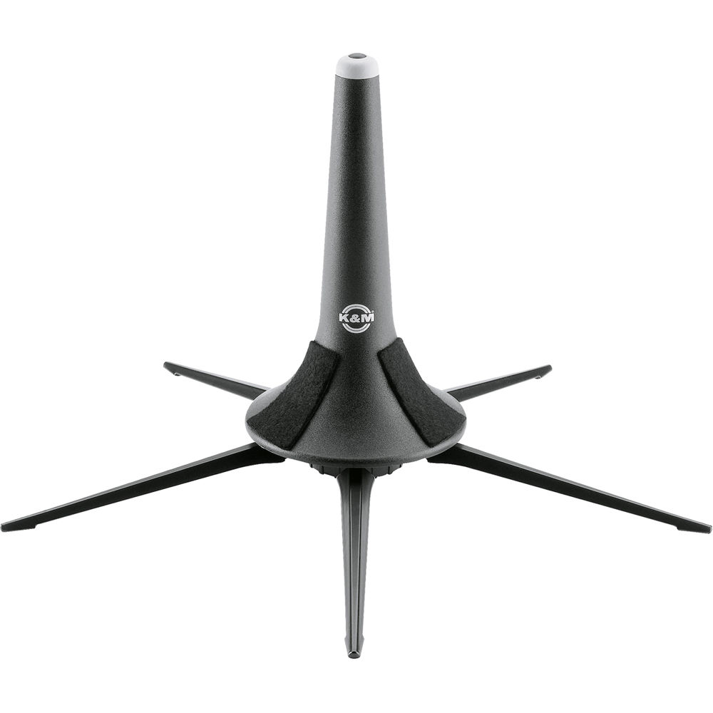 Soporte de Trompeta de Metal K&M (5 Patas, Negro)
