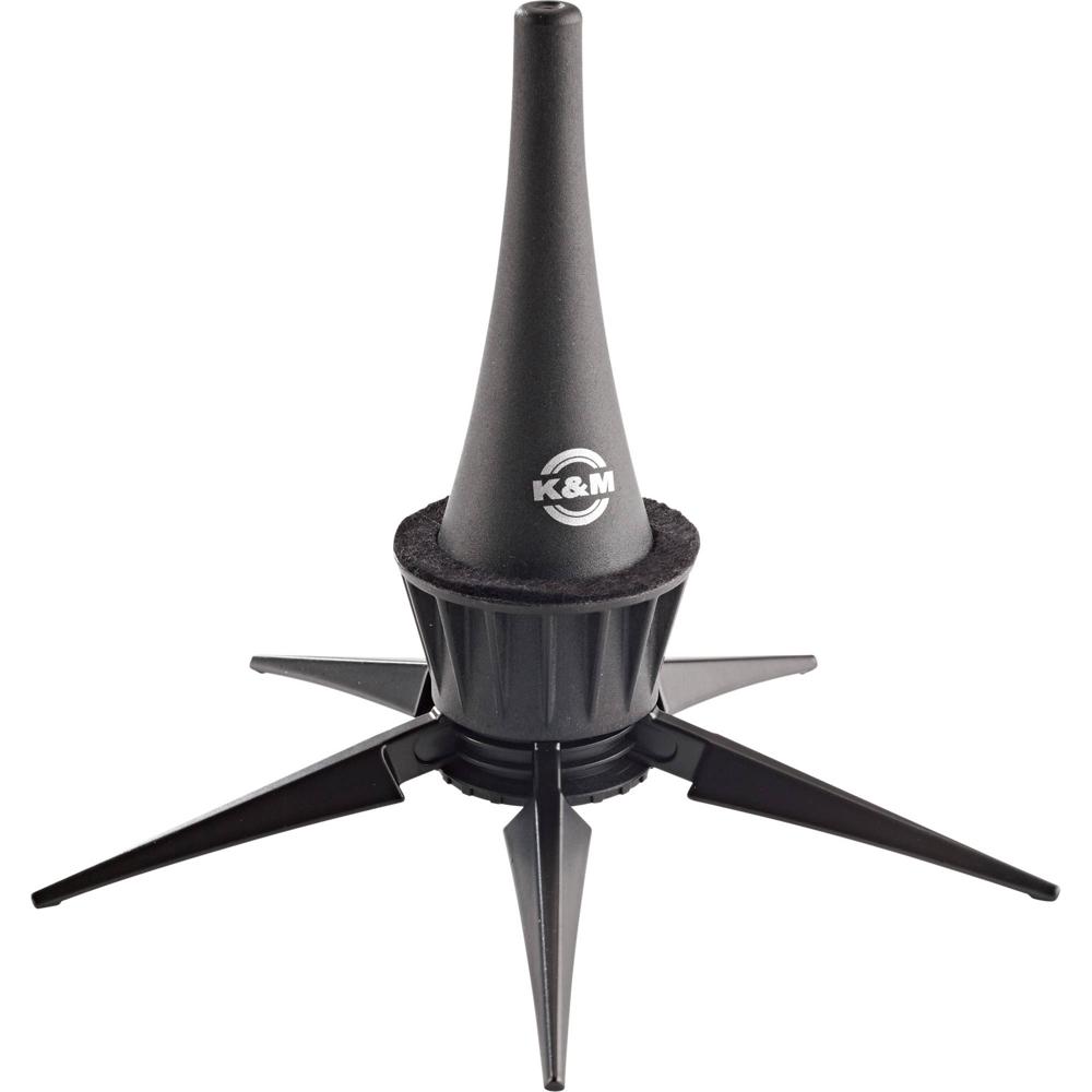 Soporte para Clarinete Eb K&M 15229 (Negro) - Estable y Resistente con Patas de Zinc, Protección de
