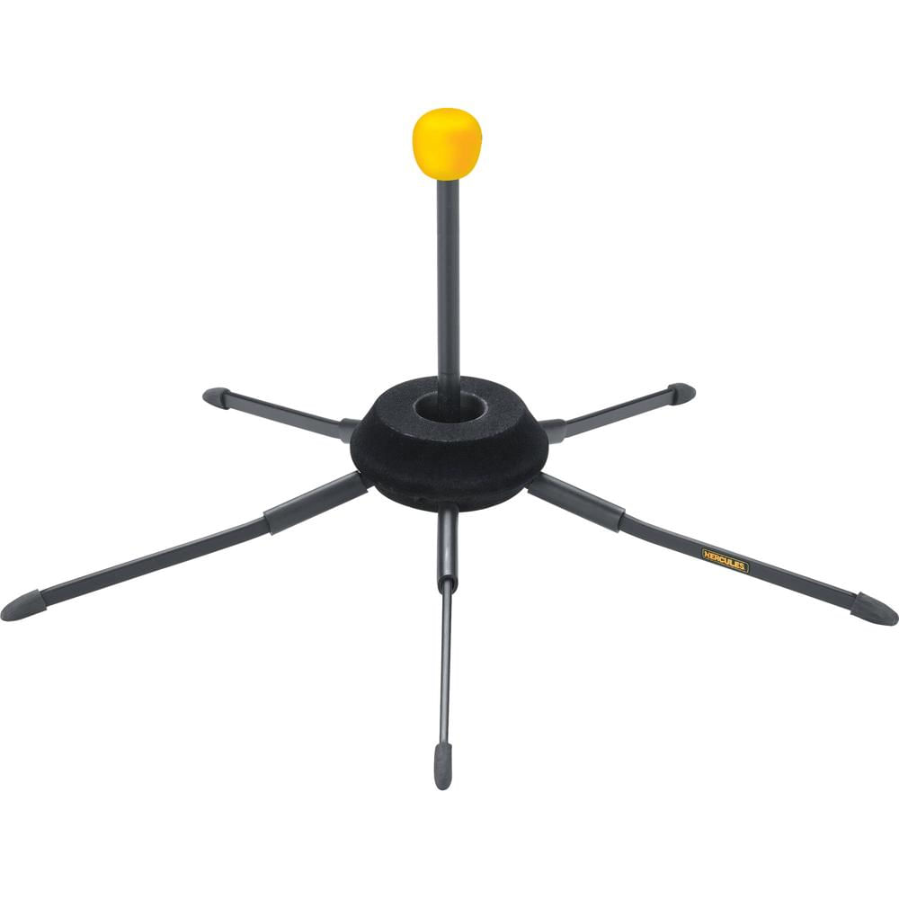 Soporte para Trompeta HERCULES Stands TravLite - Base Estable de Cinco Patas, Diseño Compacto, Fácil