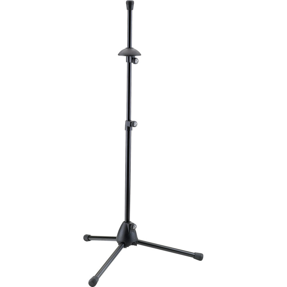 Soporte para Trompeta K&M 14985-000-55 con Base de Plástico Reforzado, Pega Ajustable, Mecanismo de