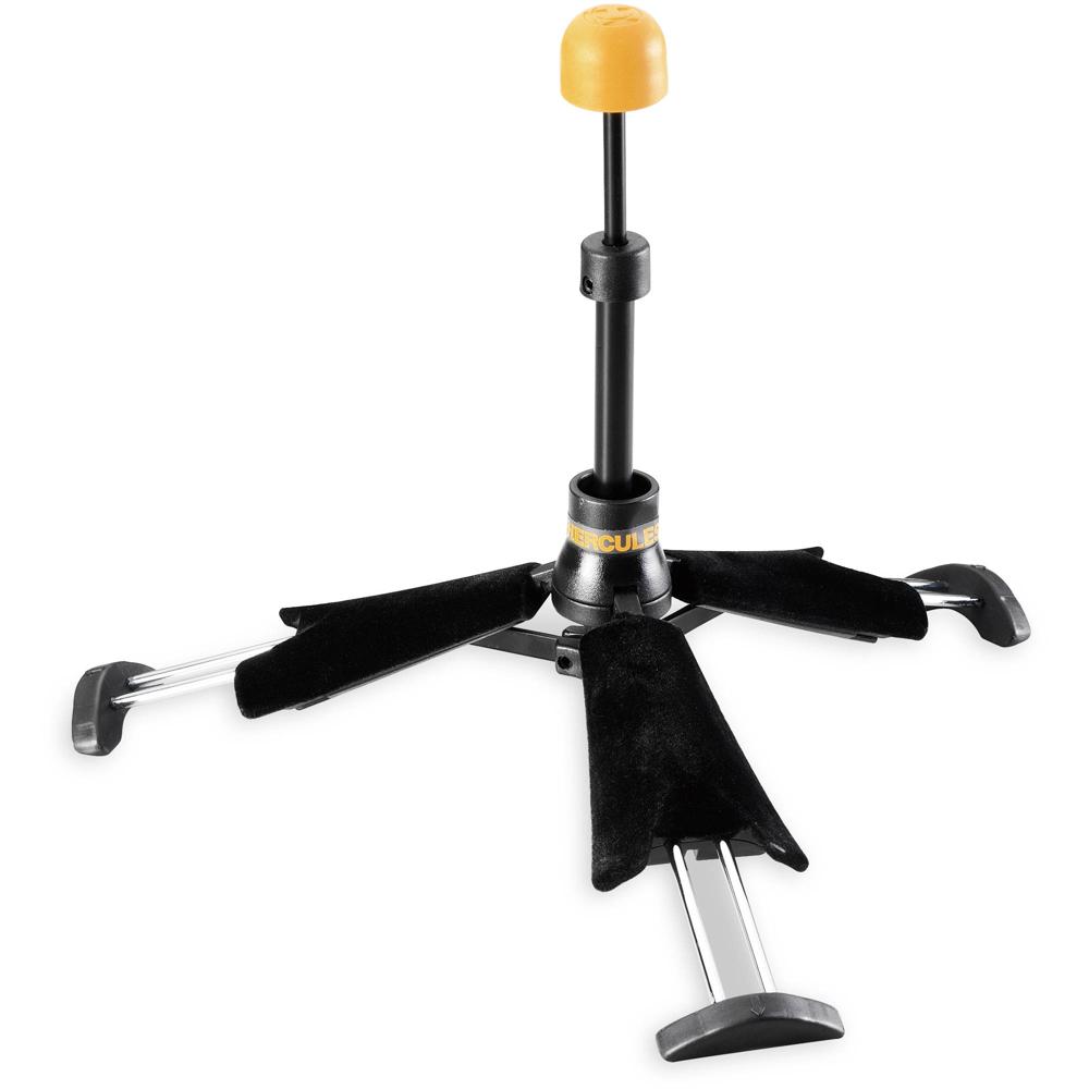 Soporte para Clarinete HERCULES Stands TravLite - Base Estable, Diseño Compacto y Protección de Terc