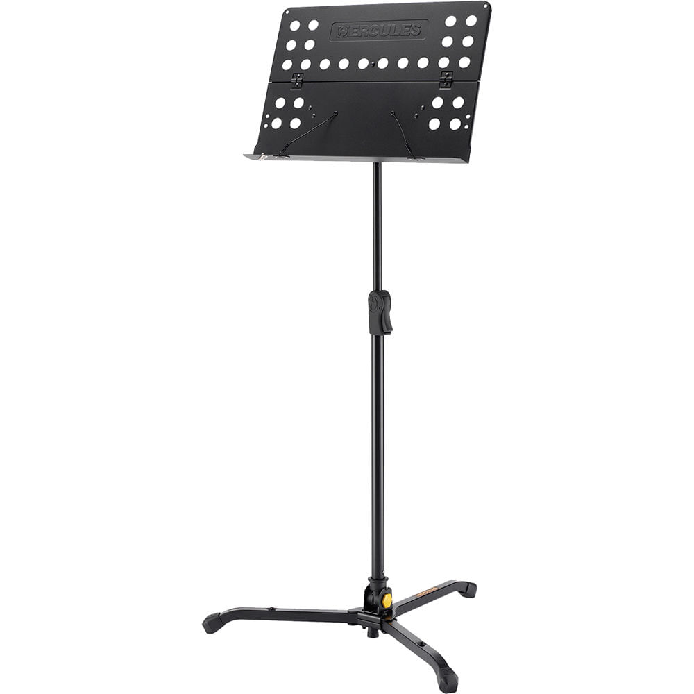 Soporte Musical HERCULES Ajustable de 75 a 90° con Escritorio Plegable Perforado y Patas Giratorias 1301516-REG Soporte Musical HERCULES Ajustable de 75 a 90° con Escritorio Plegable Perforado y Patas Giratorias 1301516-REG