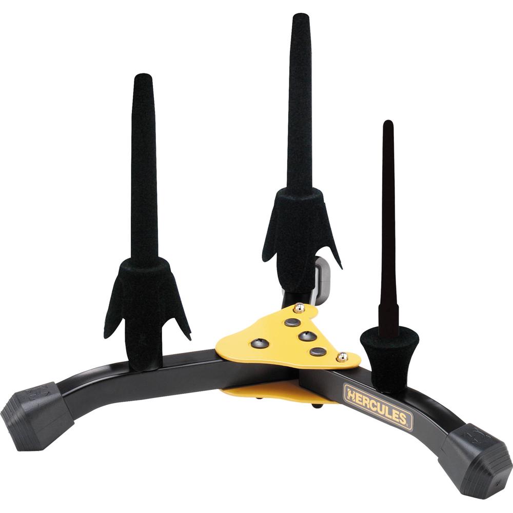 Soporte HERCULES para Dos Clarinets/Flutes y un Piccolo - Incluye Bolsa de Transporte, Puntas Desmon