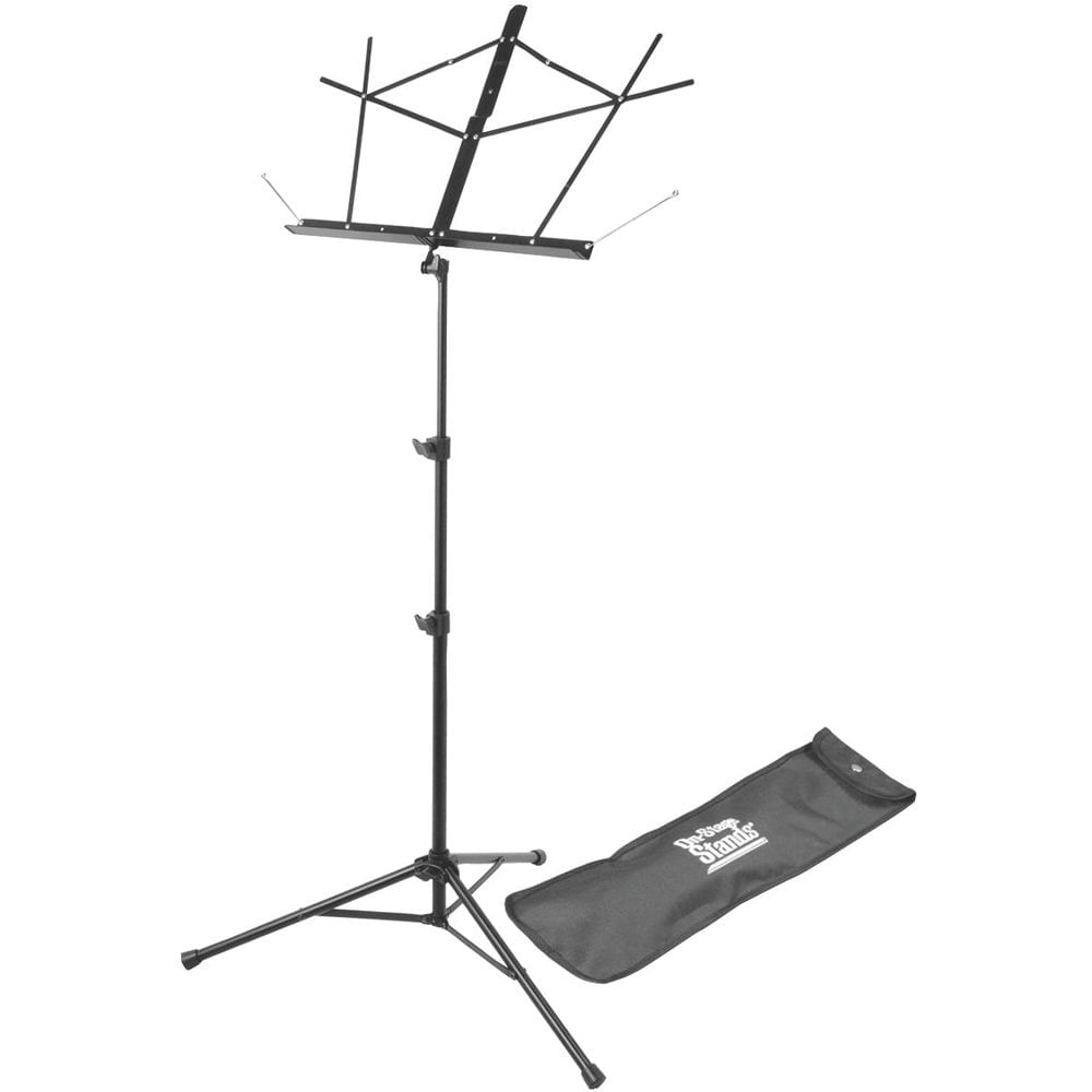 Soporte de Partituras de Base Trípode On-Stage con Bolsa (Negro) - Ajuste de Altura, Plegable, Sopor 690613-REG Soporte de Partituras de Base Trípode On-Stage con Bolsa (Negro) - Ajuste de Altura, Plegable, Sopor 690613-REG